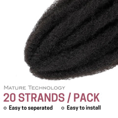 tbotfd Marley Twist hair 24 inch in hand shows soft texture and full body