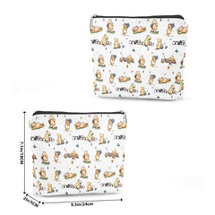 TBT Cartoon Bear canvas close-up emphasizes high-quality fabric and print.