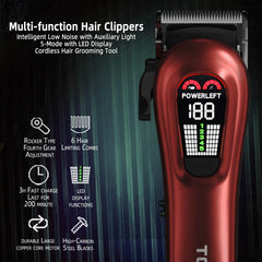 TCMKY professional clippers with precision blade deliver close, smooth trims.