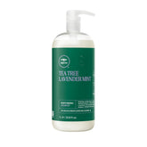 Tea Tree Lavender Mint Moisturizing Shampoo bottle promotes hydrating care for dry, coarse hair.