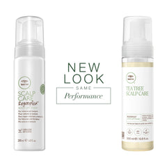 Tea Tree Root Lift Foam applied to hair creates added volume and bulk.