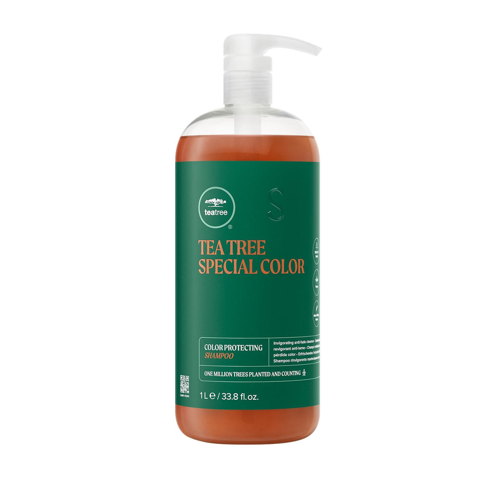 Tea Tree Special Color Shampoo bottle showing color-safe cleansing for dyed hair