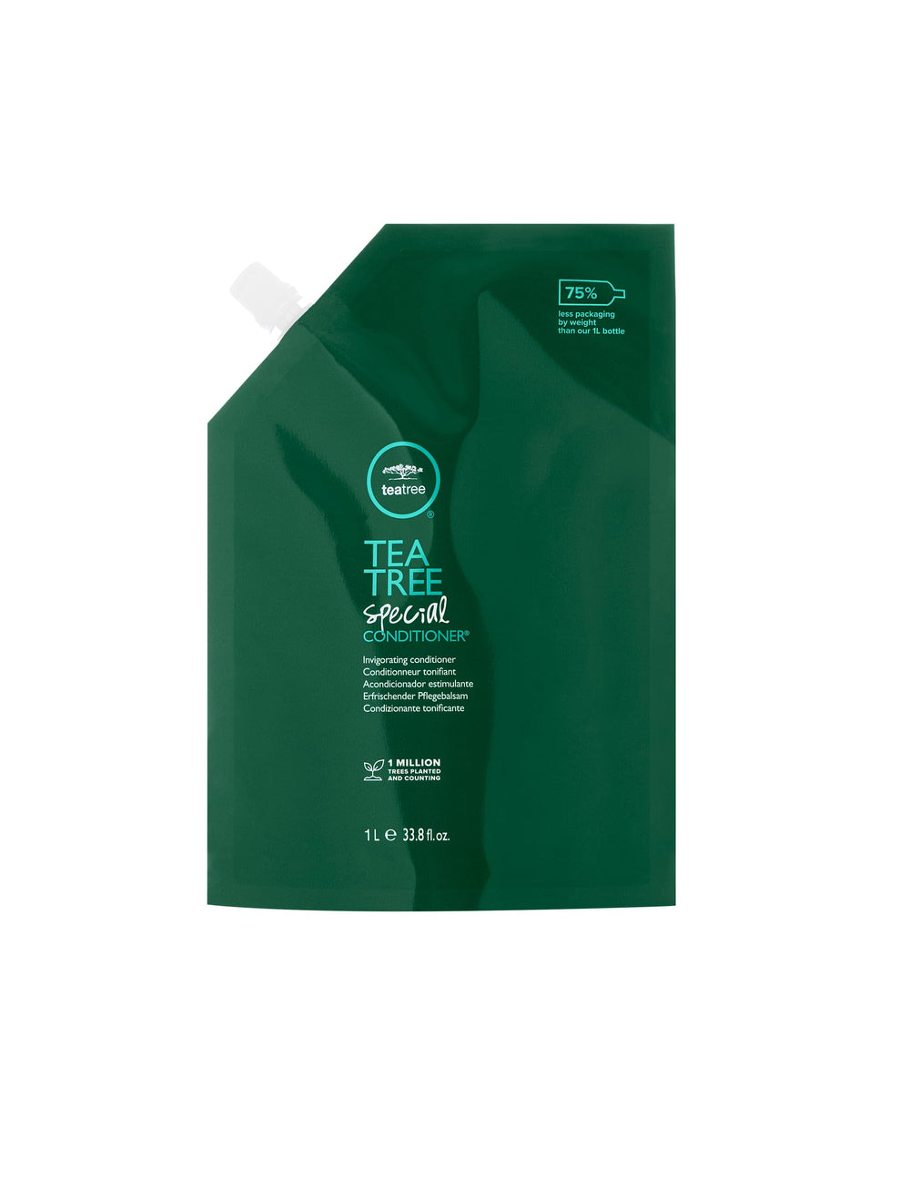 Tea Tree Special Conditioner bottle with tingle for refreshed scalp and detangled hair.
