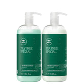 Tea Tree Special Shampoo liter bottle energized scalp and revitalized hair with a refreshing tingle.