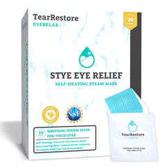 TearRestore EyeRelax mint-infused mask delivering refreshing comfort for tired, dry eyes