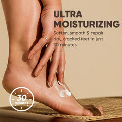 TEAWOO foot mask closeup with castor and jojoba oils for nourishment.