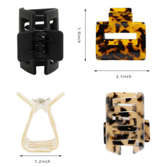TEBIEKOY leopard-pattern clip adds chic hold for quick updos.