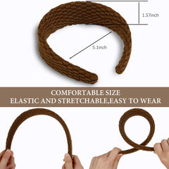 TEBIEKOY headbands in solid colors offer versatile styling to elevate any outfit.