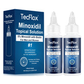 TECFLOX minoxidil bottle 60ml for consistent daily scalp care.
