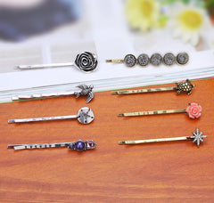 TEEMI vintage-alloy-bobby-pin-4 lightweight design for quick fixes.