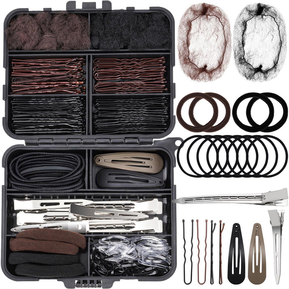 Teenitor 163psc hair accessories kit organizer box for easy storage and quick styling