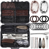 Teenitor 163psc hair accessories kit organizer box for easy storage and quick styling