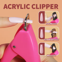 Teenitor acrylic nail clipper for accurate trimming and shaping