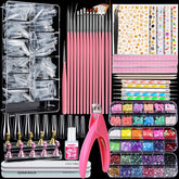 Teenitor acrylic nails kit contents shown for DIY at-home manicures.