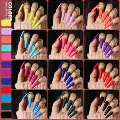 Teenitor matte finish nails 24 colors for versatile, everyday nail art.