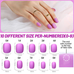 Teenitor matte nails 12-color palette swatches in nude option for versatile everyday looks.