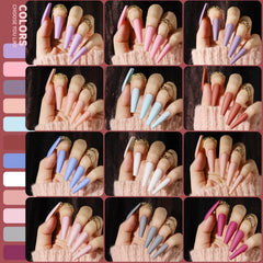 Teenitor numbered nail tips grid helps find the perfect size fast.