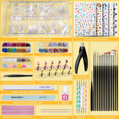 Teenitor nail-stands with putty: stable display for precise nail art practice.