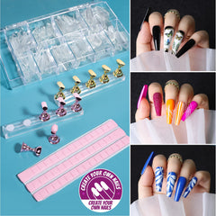 Teenitor press-on nails kit stands showcased for stable, mess-free nail projects.