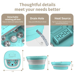 teepten foot spa-rollers-deep-massage delivers deep-tissue comfort during soaks