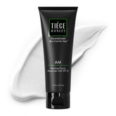 Tiege Hanley face moisturizer bottle front view for daily hydration