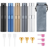Tekson travel perfume atomizer black with leakproof design for on-the-go fragrance.