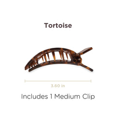 Teleties flat square clip with bendable teeth for flexible hold