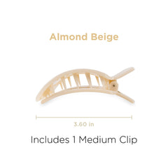 TELETIES flat square clip durable-teeth maintains shape with bendable teeth