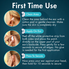10 TO 6 PICKS ear glue tubes for secure, non-surgical wear.