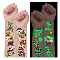 TEOY Mario themed tattoo packaging display for easy party prep and gifting.