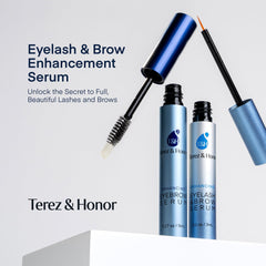 TEREZ & HONOR brow serum applicator close-up for easy root application