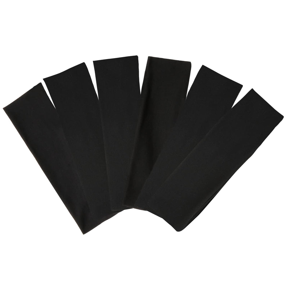TERSE black headband for women with soft stretchy fabric for daily wear