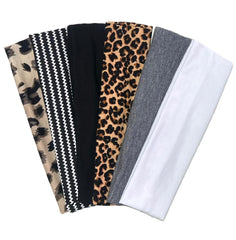 TERSE cheetah headband in leopard print keeps hair off your face during workouts.