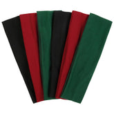TERSE Christmas headbands in black pack with non-slip design for workouts