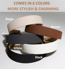 TERSE headbands 6-shades-collection: versatile colors for daily outfits.