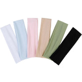 TERSE headbands for women's short hair in black, non-slip for workouts.