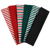 TERSE women's headband in black striped design for secure workout fit