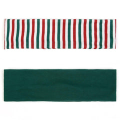 TERSE red striped headband offering sweat-wicking comfort for cardio