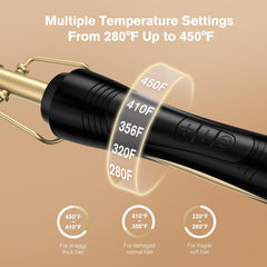 Terviiix hot comb shows automatic shut-off for safety during use.