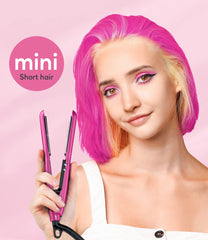 Terviiix mini flat iron end-curl bangs, ideal for quick fringe styling.