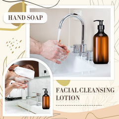 Tessco for you amber dispenser lid close-up—durable, dishwasher-safe for easy cleaning.