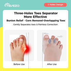 Tevezo toe spacers kids non-slip interior keeps placement secure