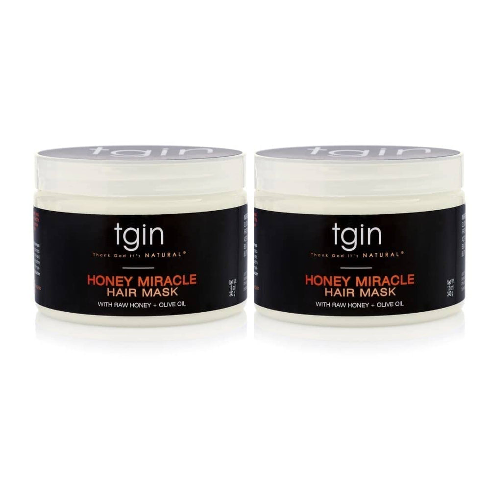 TGIN Honey Miracle Hair Mask Duo Pack: two jars for deep conditioning and hydration