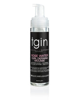 tgin rose water defining mousse bottle delivers lightweight curl definition and frizz control.