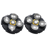 TGSBHIO Microtouch Titanium head shaver 2-pack replacement heads for smooth bald-head grooming.