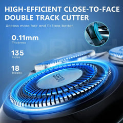 TGSBHIO SH30 double blade technology shows closer cuts with each stroke