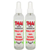 Thai Deodorant Stone Crystal Mist bottle front for daily natural freshness.