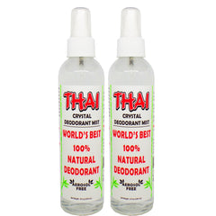 Thai Deodorant Stone Crystal Mist bottle front for daily natural freshness.