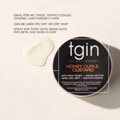 Thank God It's Natural Honey Curls Custard wash-n-go ready for quick, frizz-free days