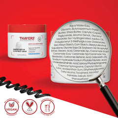 THAYERS Barrier Bestie ceramides detail emphasizes barrier-supporting ceramides for soothing comfort.